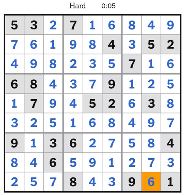 NYTimes Sudoku Hard Answers April 14, 2025